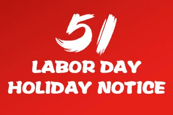 Labour Day Holiday Notice